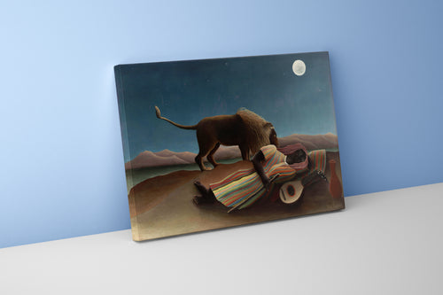 Henri Rousseau Uyuyan Çingene Naif Sanat Kanvas Tablo