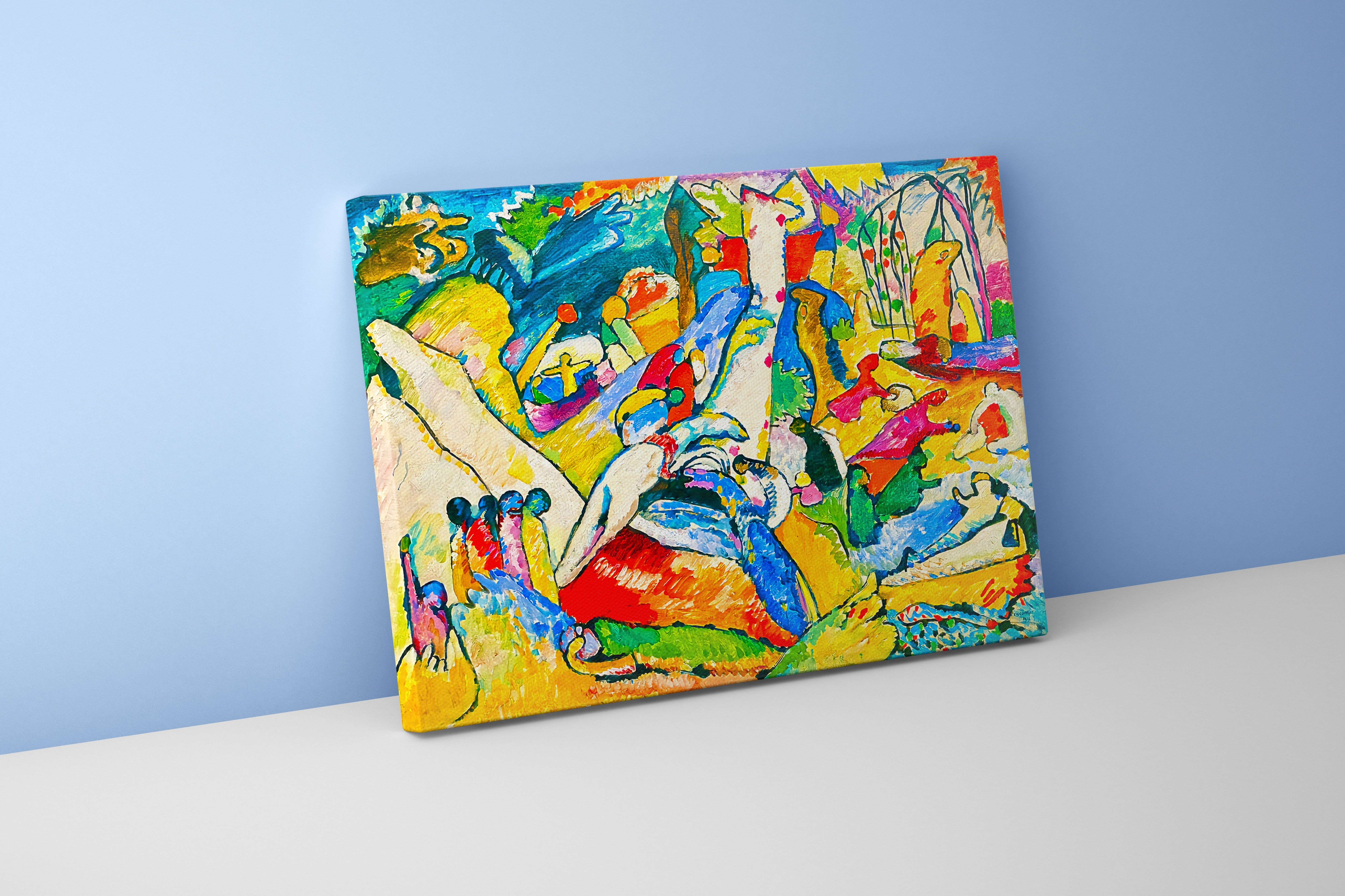 Wassily Kandinsky Tufan (The Flood) Dışavurumcu Soyut Sanat Kanvas Tablo