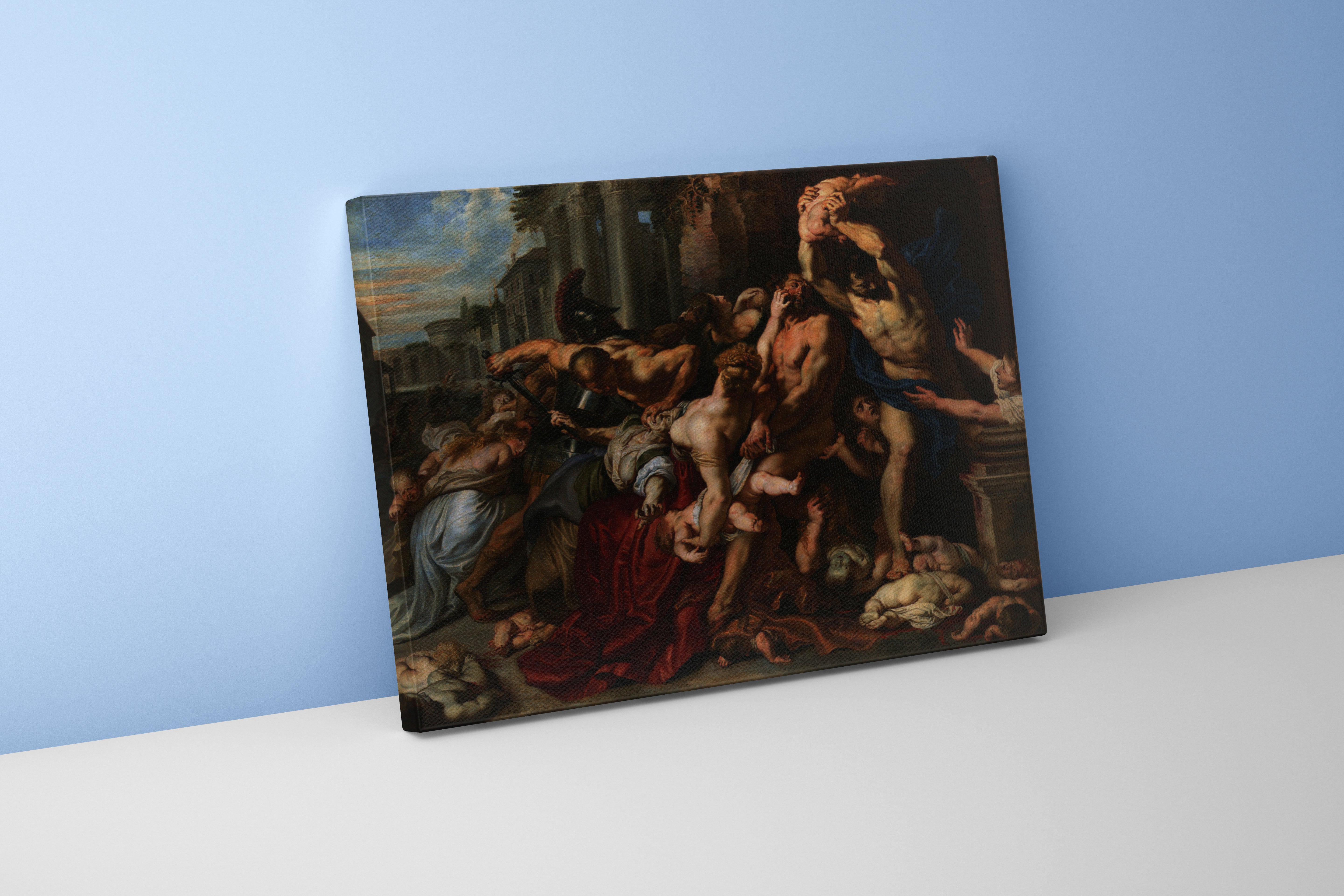 Peter Paul Rubens'in Sarsıcı Başyapıtı Masumların Katliamı Barok Kanvas Tablo