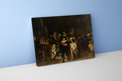 Rembrandt'ın Anıtsal Başyapıtı Gece Devriyesi (The Night Watch) Hollanda Altın Çağı Kanvas Tablo