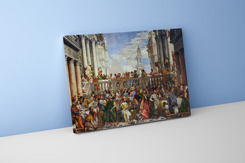 Paolo Veronese'nin Anıtsal Başyapıtı Kana'da Düğün Venedik Rönesansı Kanvas Tablo
