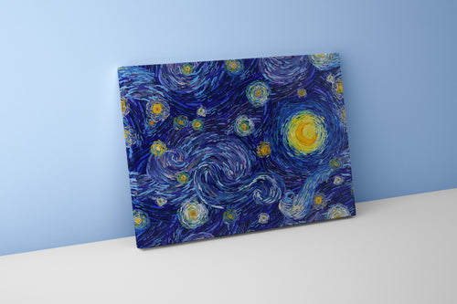 Van Gogh Yıldızlı Gece Sanatsal Dokunuş Kanvas Tablo