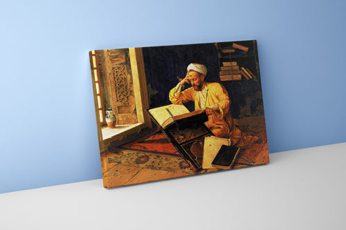 Osman Hamdi Bey'in İkonik Eseri Okuyan Alim Oryantalist Kanvas Tablo