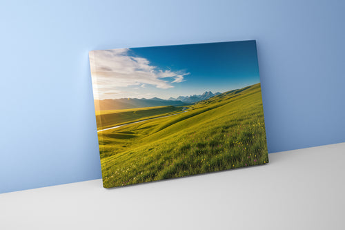 nature and countryside views in daylight, view, art, kanvas tablo