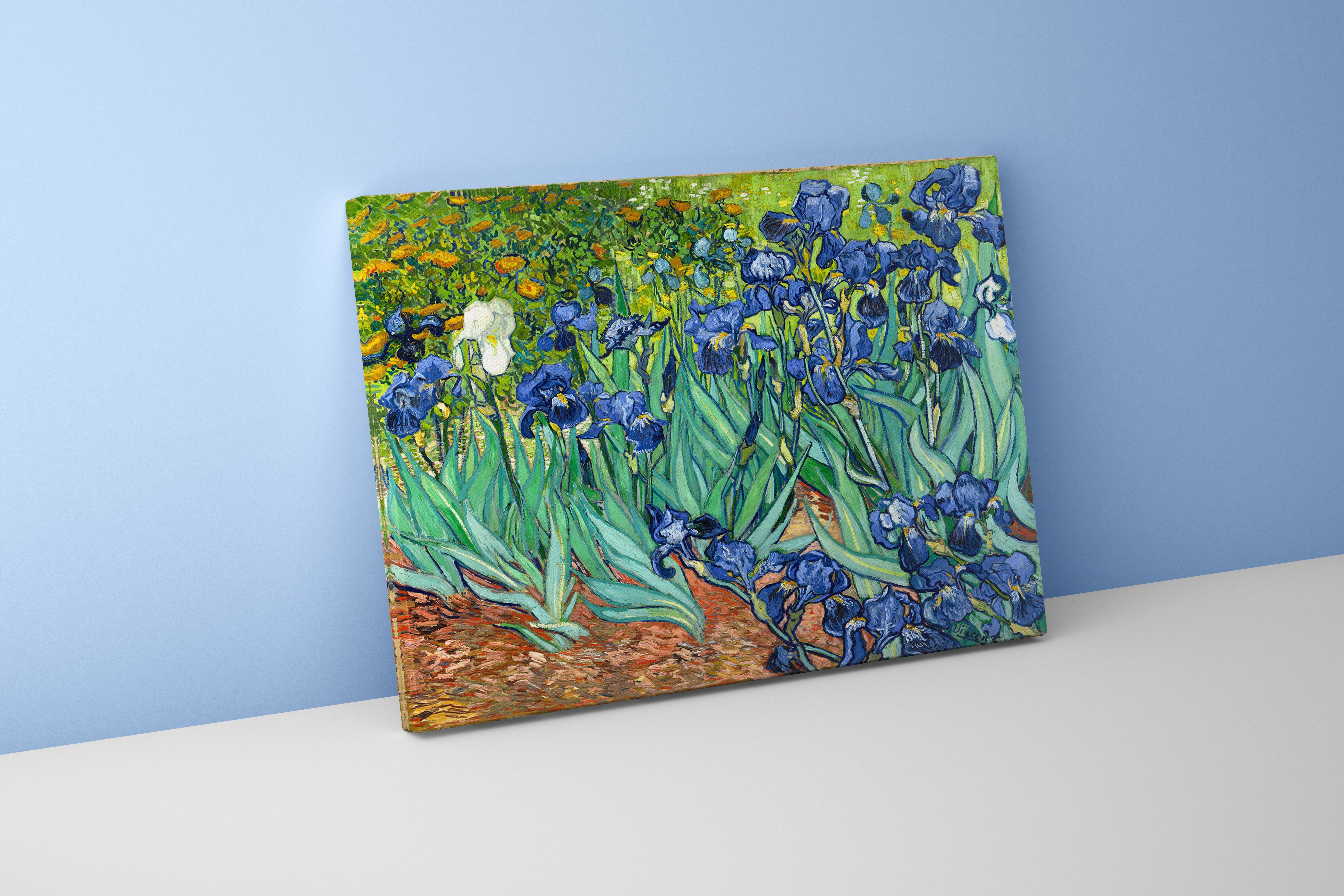Vincent Van Gogh Süsenler Tablosu | Post-Empresyonist Sanat Eseri Kanvas Tablo