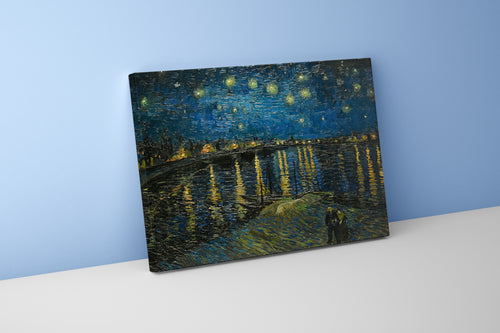 Van Gogh Rhône Nehri Üzerinde Yıldızlı Gece Manzarası Kanvas Tablo