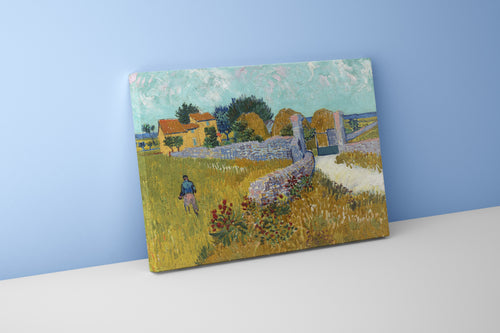 Vincent van Gogh'un Arles Dönemi Başyapıtı Provence'taki Çiftlik Evi Post-Empresyonist Kanvas Tablo
