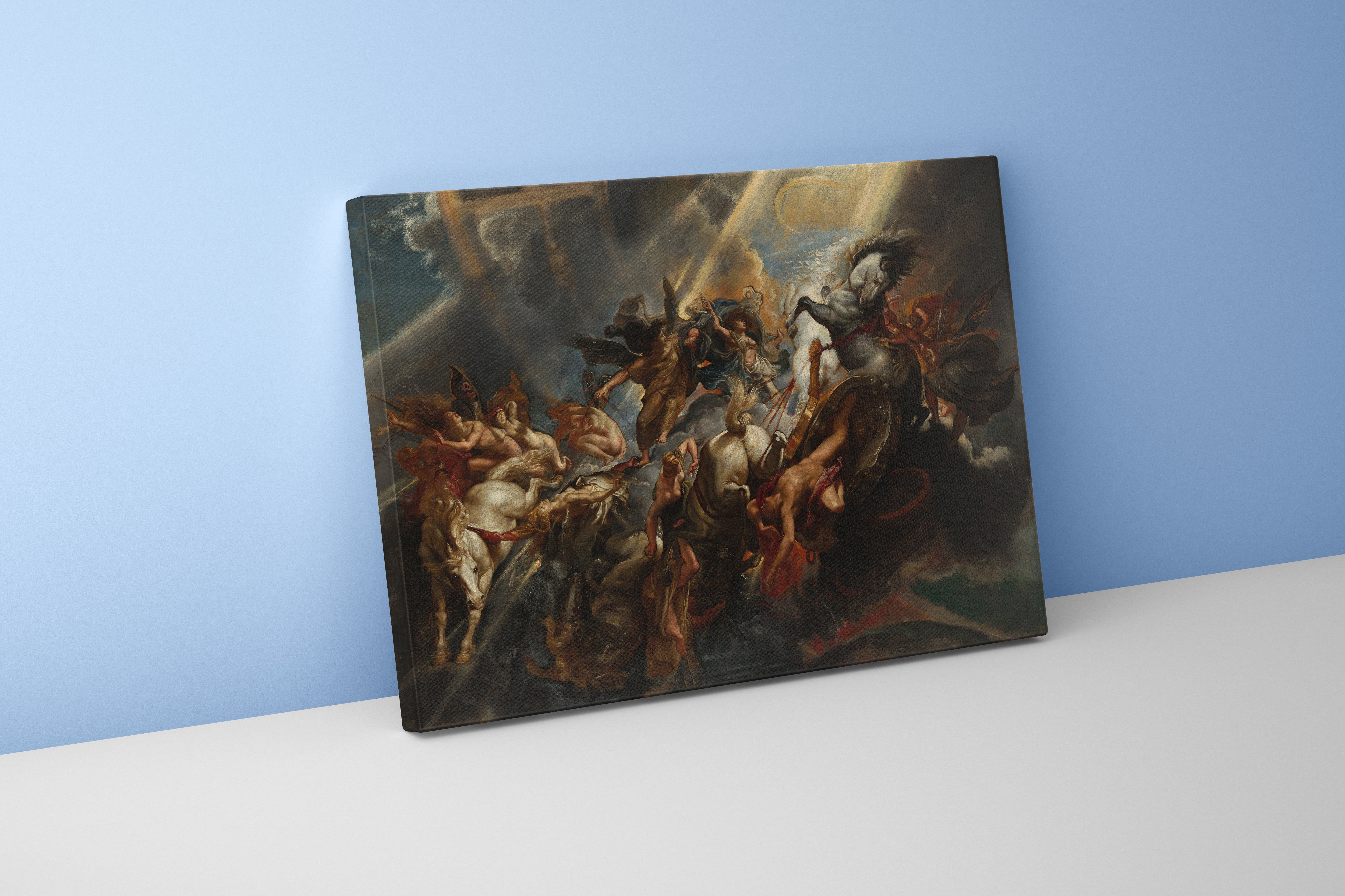Peter Paul Rubens Phaeton'un Düşüşü Dramatik Barok Sanatı Kanvas Tablo