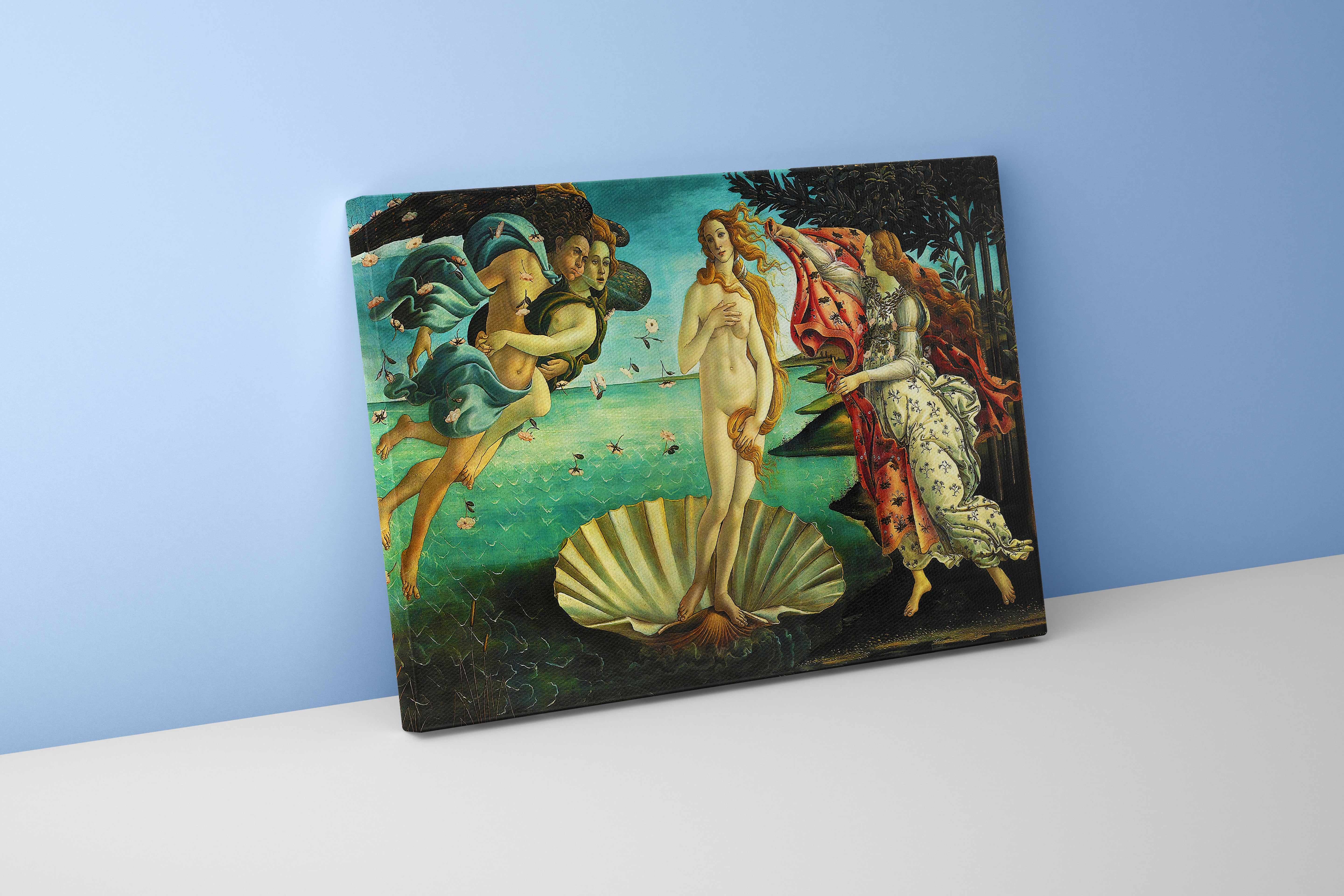 Sandro Botticelli'nin Rönesans Başyapıtı Venüs'ün Doğuşu Kanvas Tablo