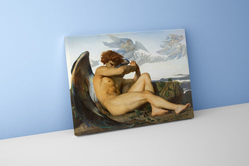 Alexandre Cabanel'in Asi Güzelliği Düşmüş Melek (Lucifer) Romantizm Akımı Kanvas Tablo