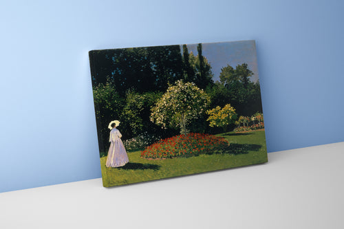 Claude Monet "Bahçedeki Kadın" | Empresyonist Bahçe Manzarası Kanvas Tablo
