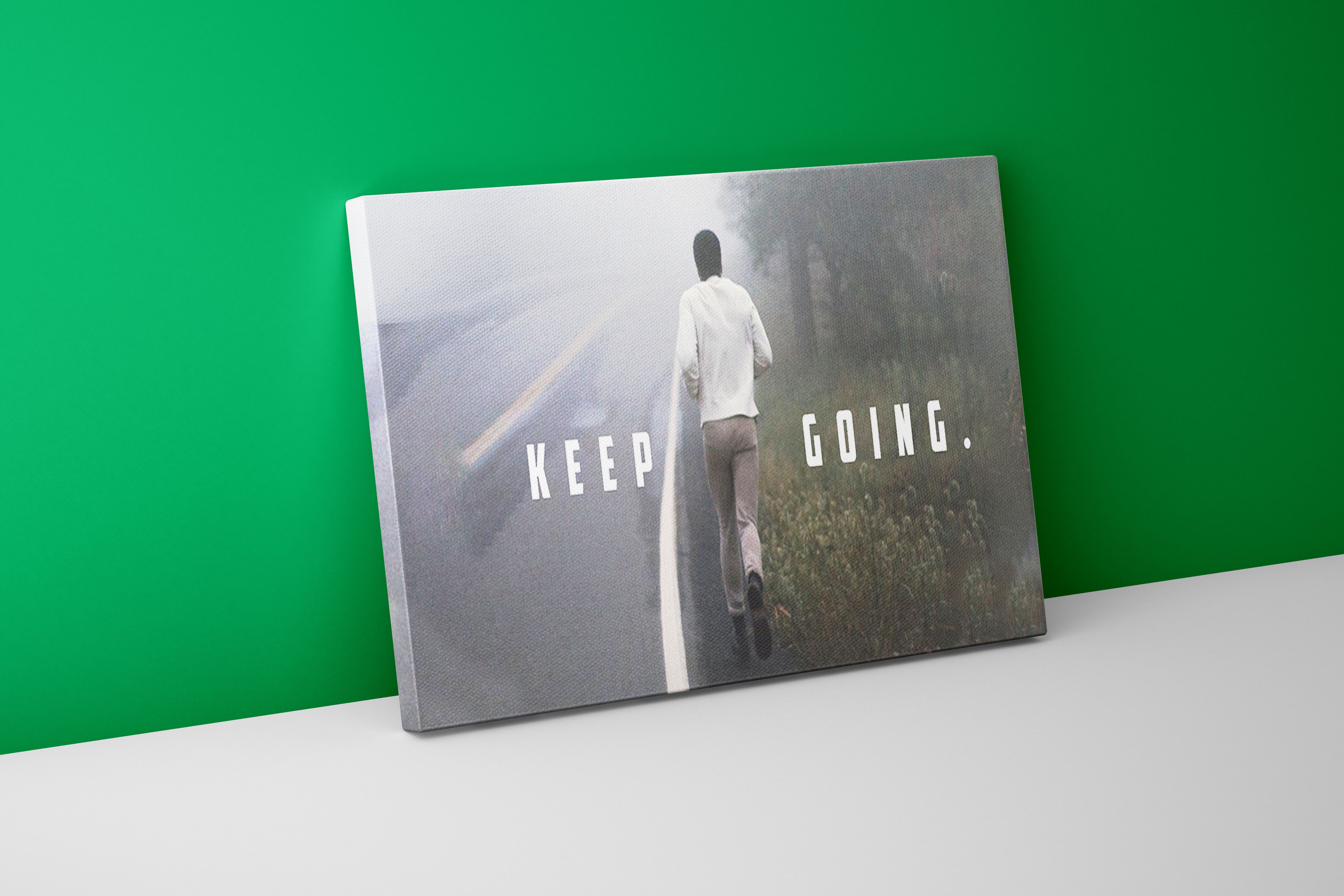 Muhammad Ali, keep going, quote, art, kanvas tablo