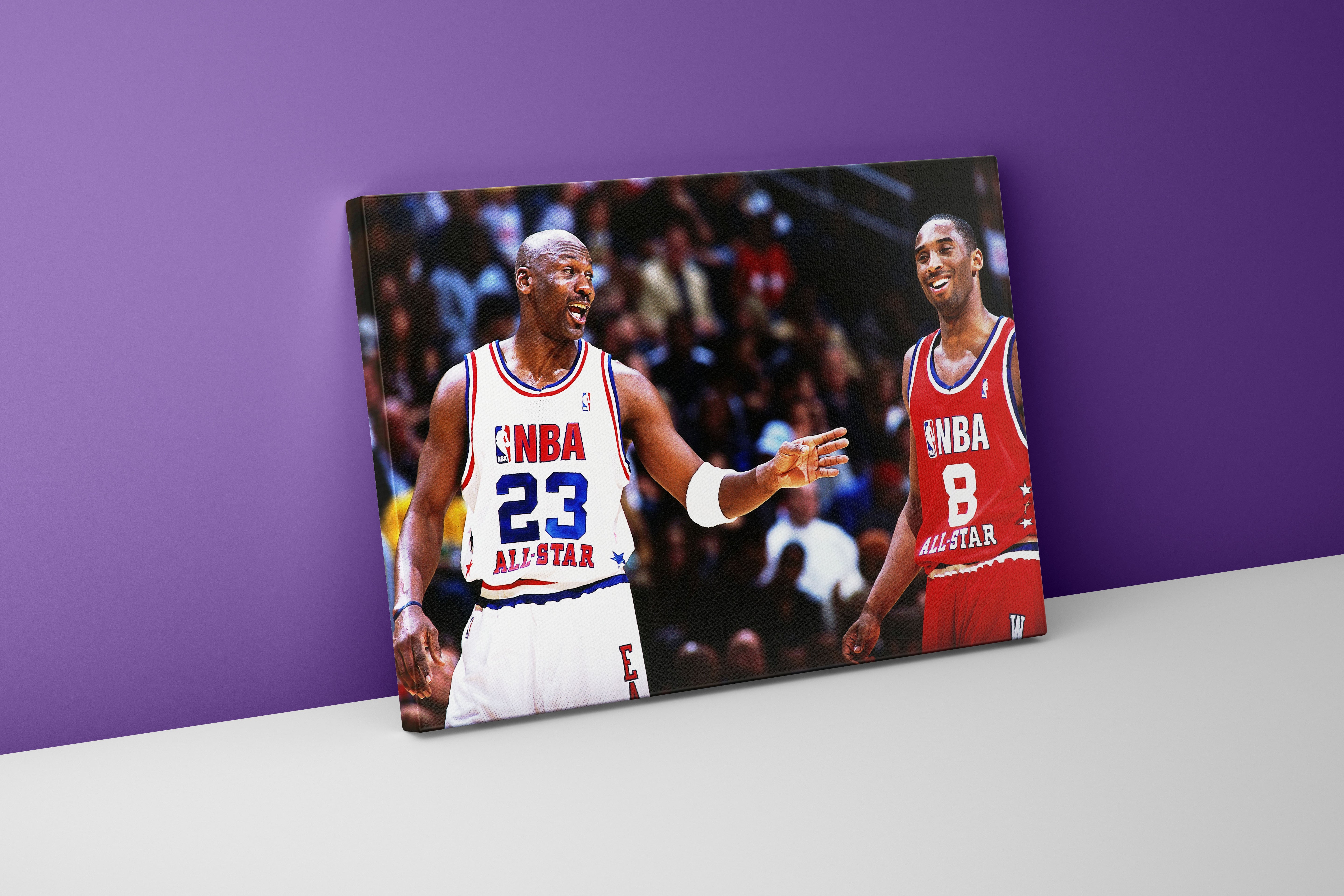 michael jordan, kobe bryant, sport, kanvas tablo