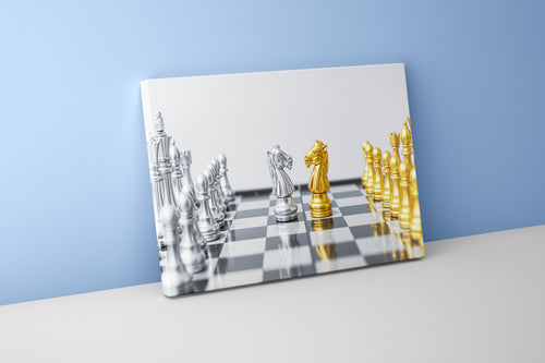 modern chess, art, kanvas tablo