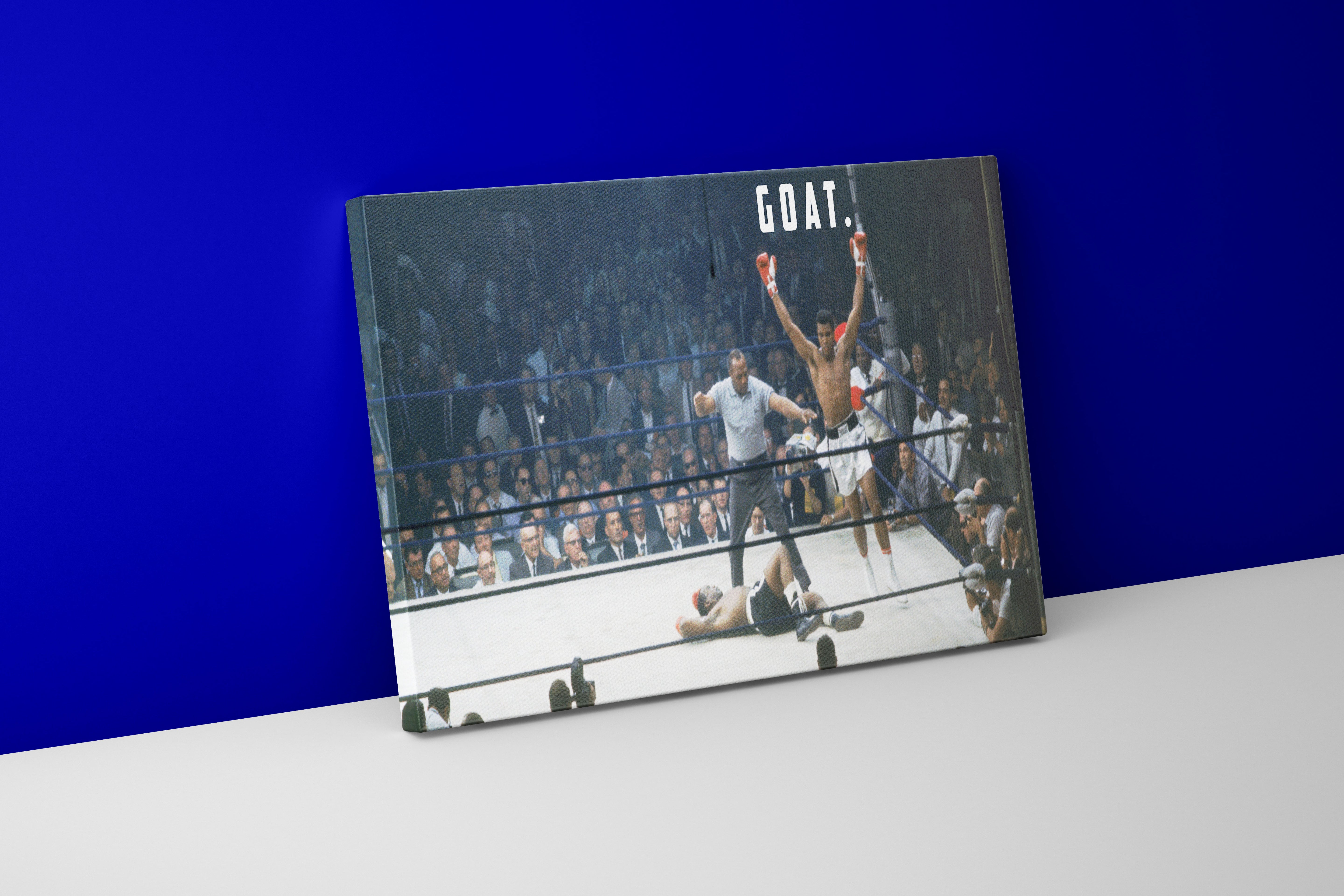 Muhammad Ali, goat, quote, art, kanvas tablo