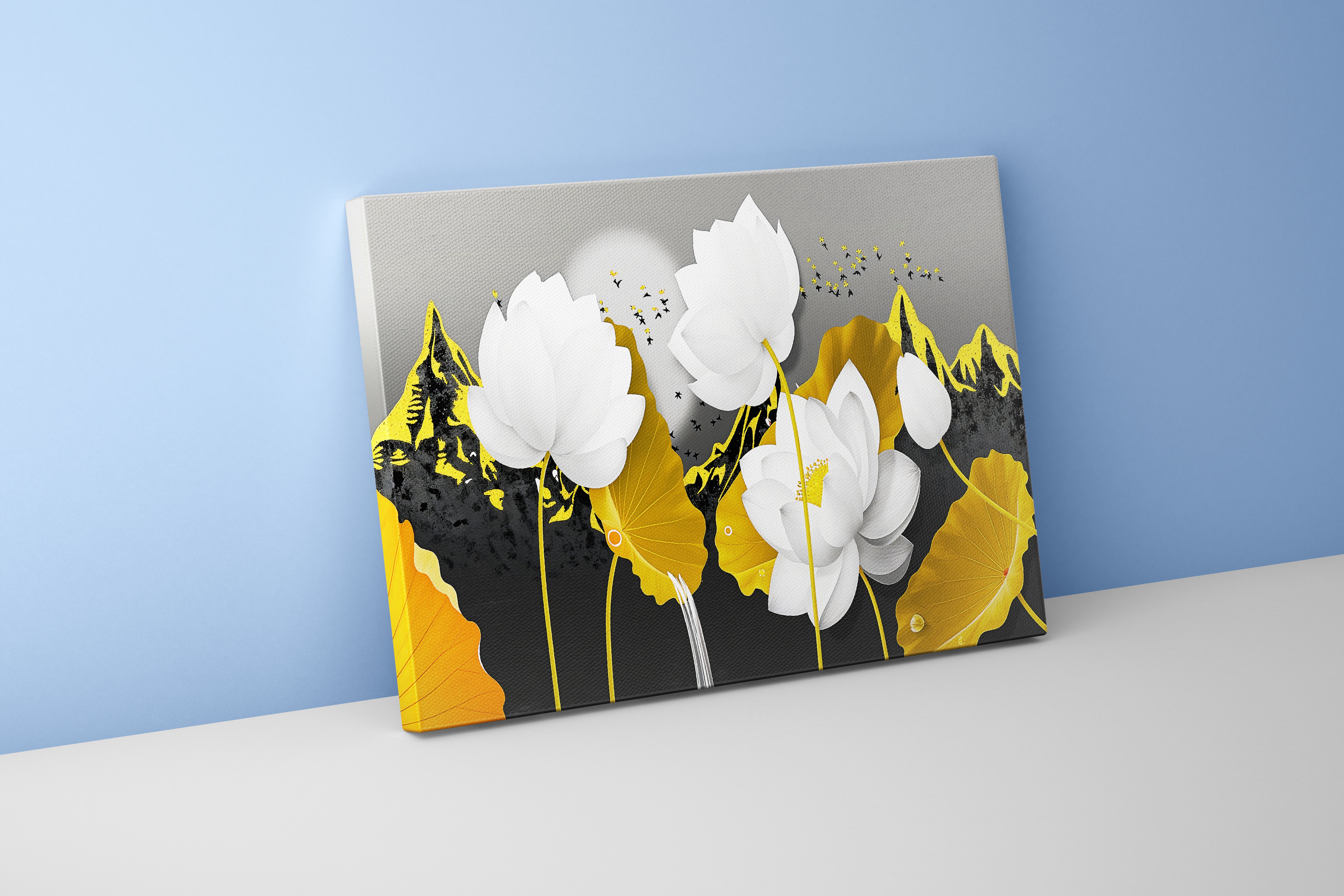 flower motif, flower army, art, kanvas tablo