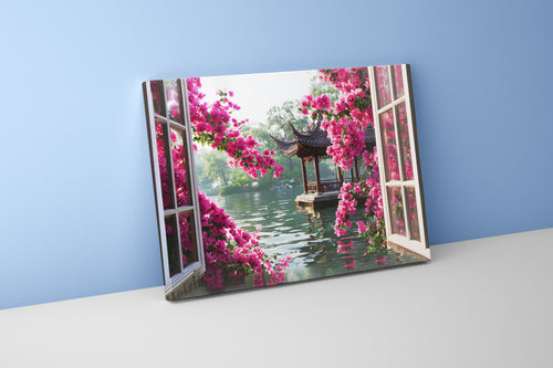 with window effect nearest view, art, kanvas tablo