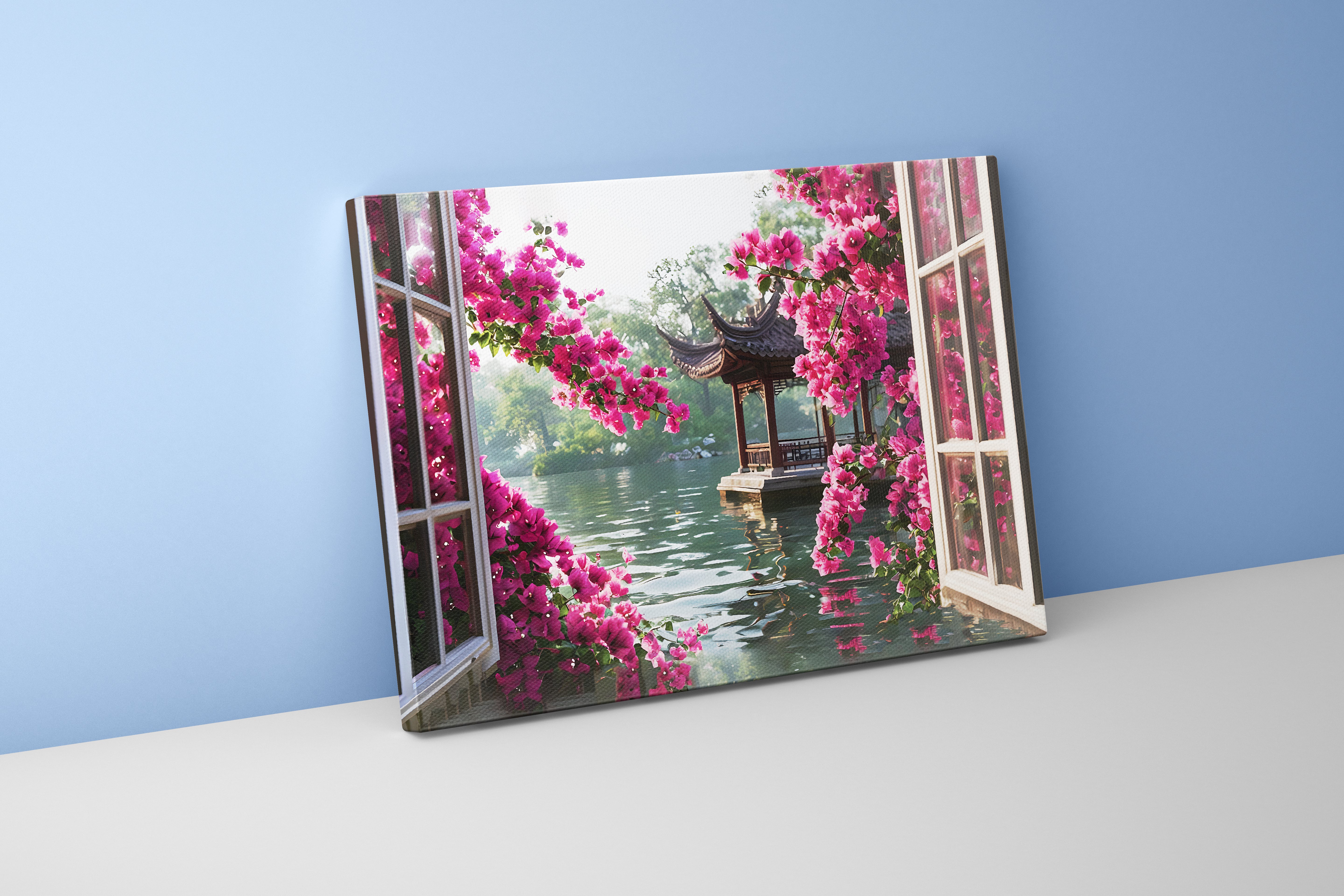 with window effect nearest view, art, kanvas tablo