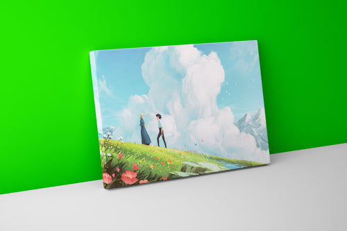 howls moving castle model 5, anime, studio ghibli theme, art, kanvas tablo