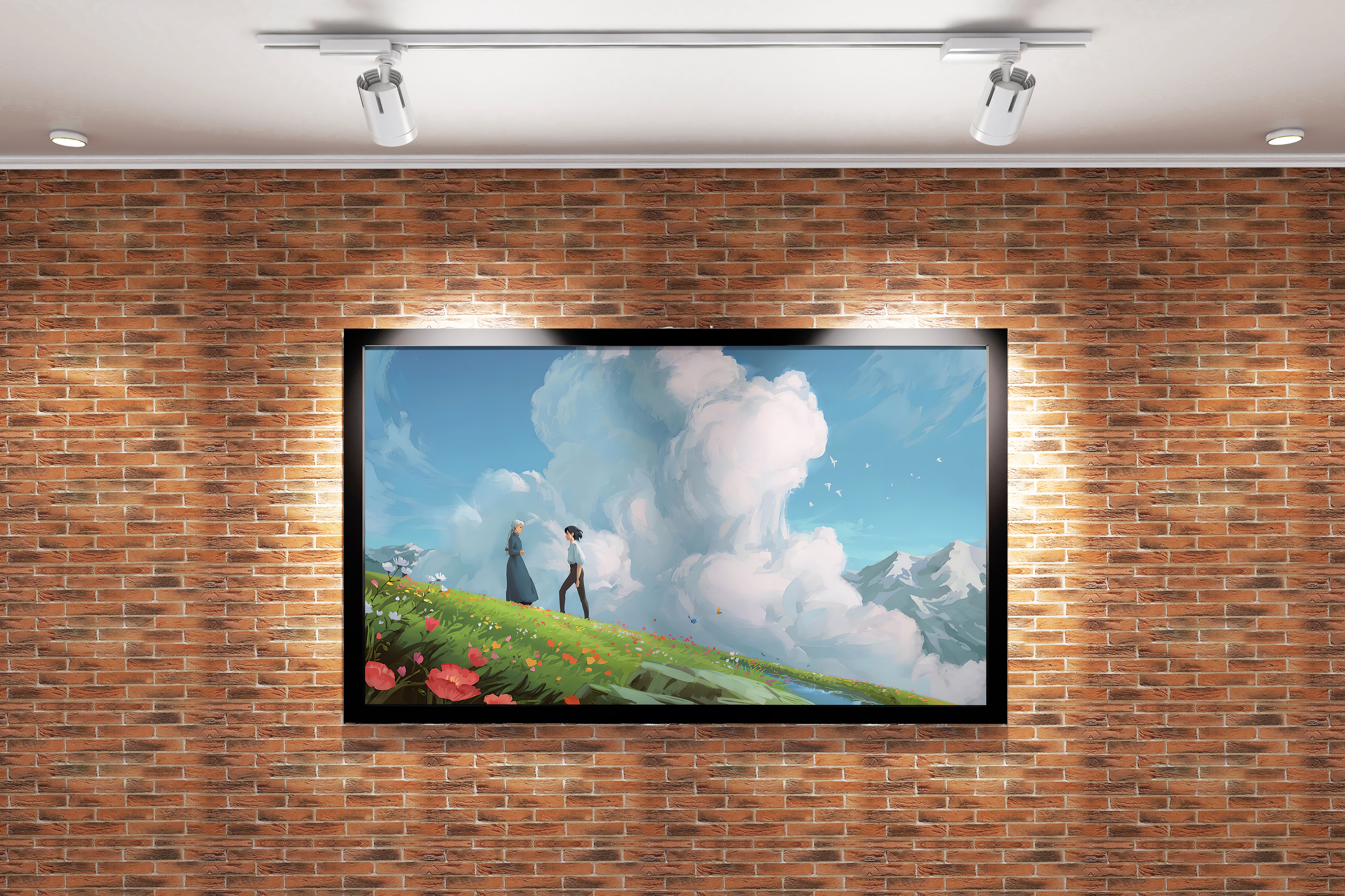 howls moving castle model 5, anime, studio ghibli theme, art, kanvas tablo