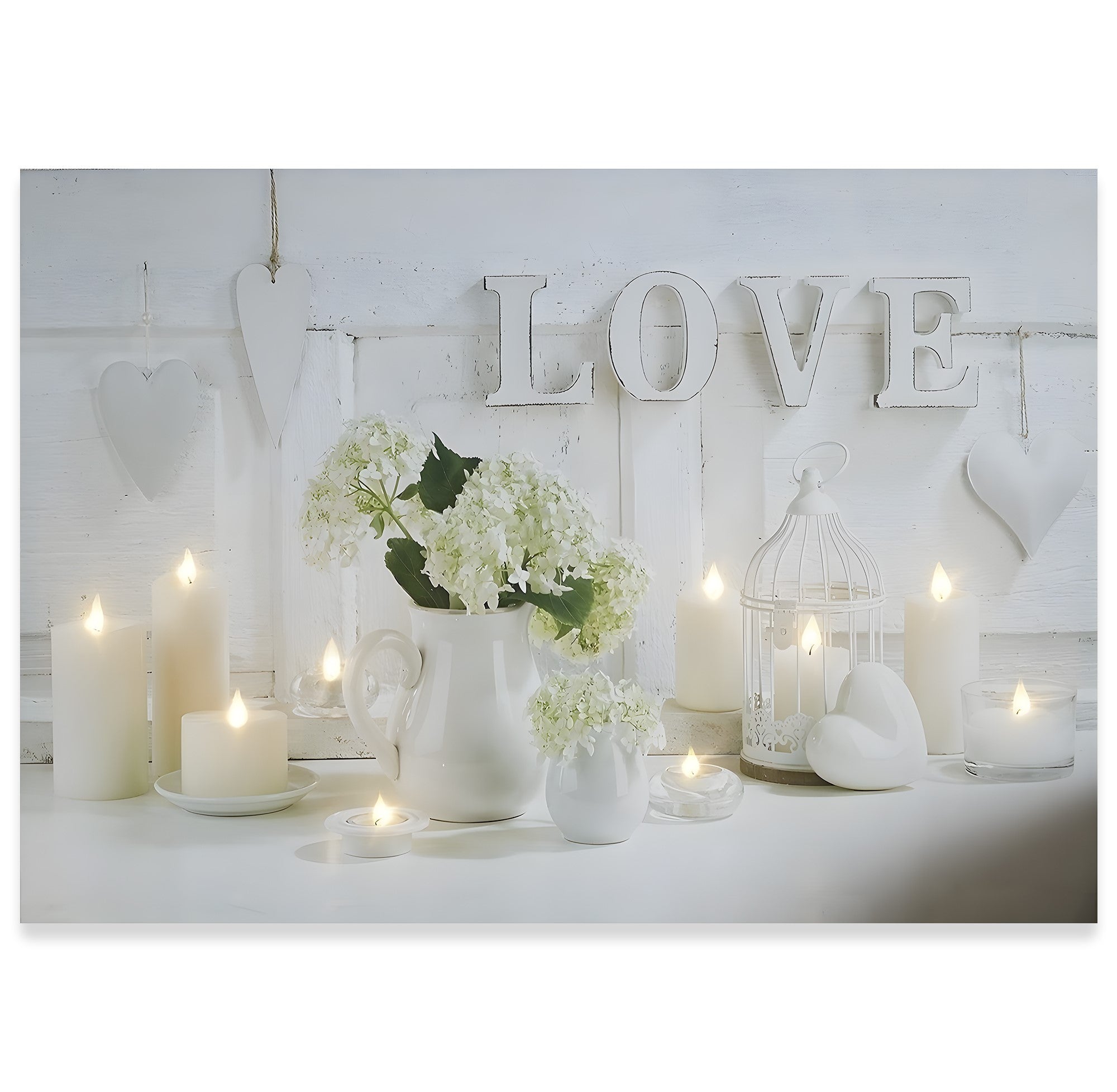 Love – Uzaktan Kumandalı LED Işıklı Kanvas Tablo